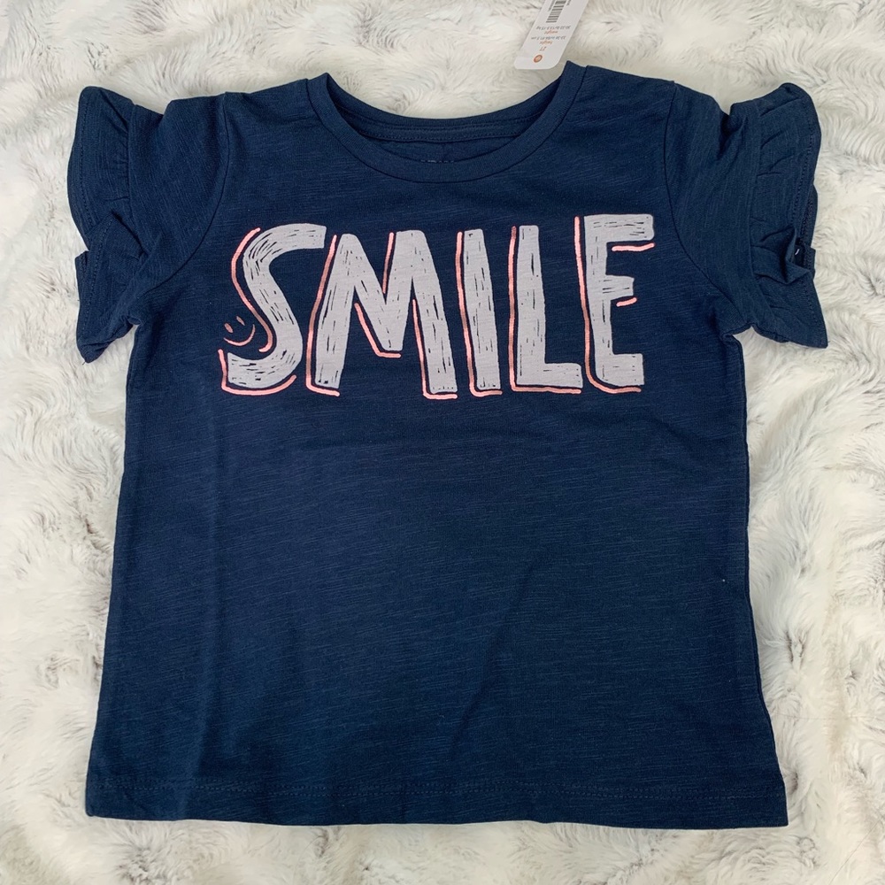 GYMBOREE DISCONTINUED Smile Navy Shirt